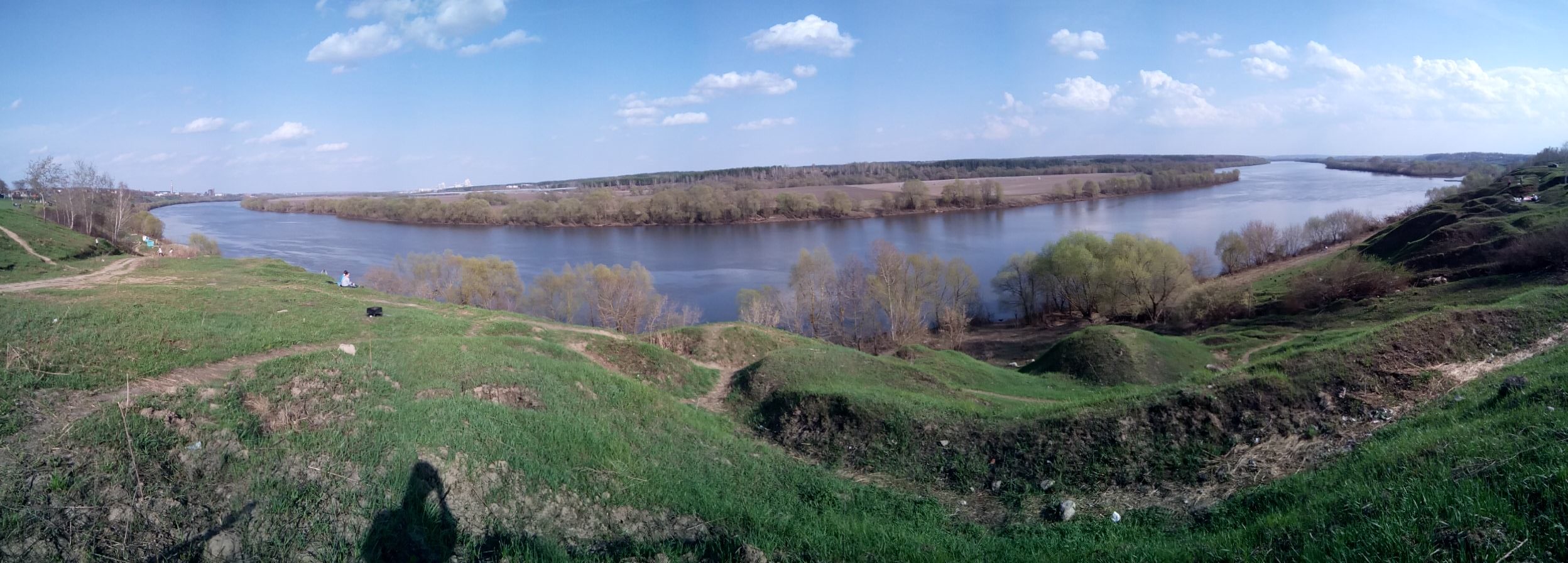 Вид на р. Оку с пересечения наб. Д. Донского и ул. Южной