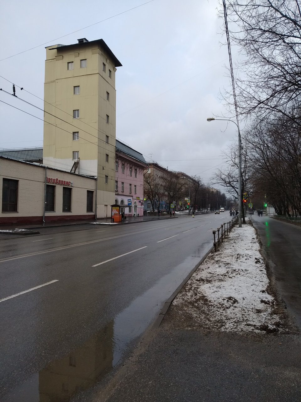 9-я Парковая ул., вид на старую пожарную вышку